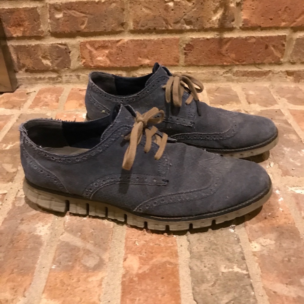Cole Haan ZeroGrand Canvas Navy Mens 8